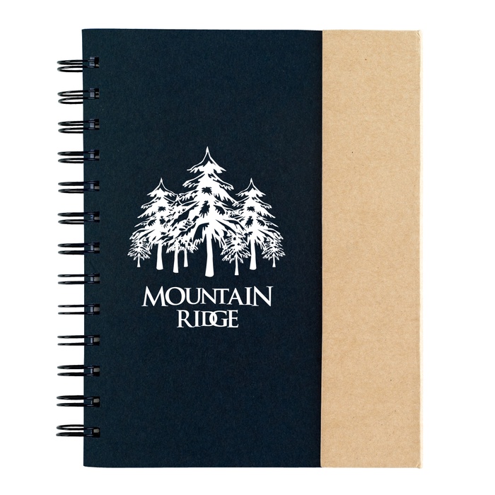 Imprinted Spiral Notebook with Sticky Notes & Flags