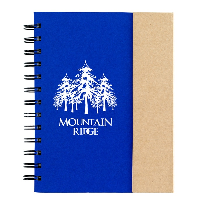 Imprinted Spiral Notebook with Sticky Notes & Flags