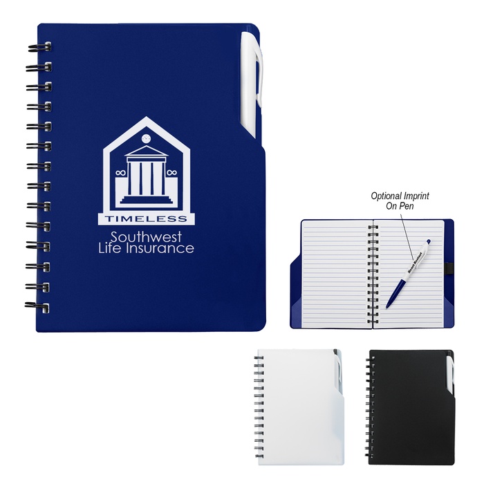 Spiral Promotional Notebook with Pen