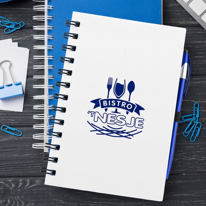 SpiralScript 5.5 x 7 Plastic Spiral Journal with Pen