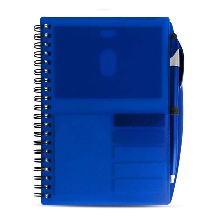 SpiralScript 5.5 x 7 Plastic Spiral Journal with Pen