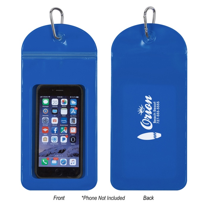 Splash Proof Logo Phone Pouch With Carabiner