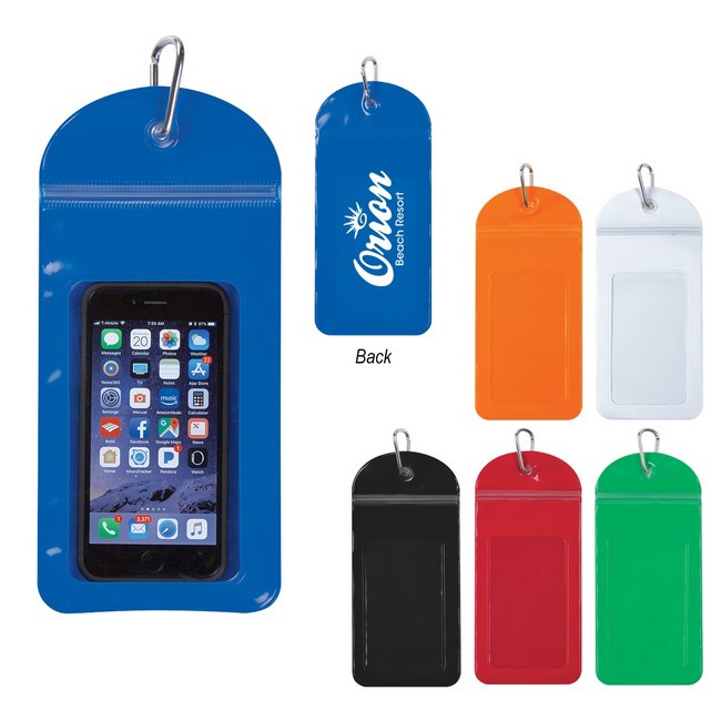 Splash Proof Logo Phone Pouch With Carabiner