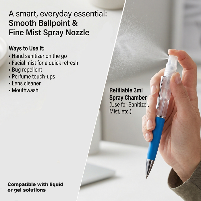 Hand Sanitizer Spray Pen-Refillable 0.1fl oz. - 24 Hour Rush