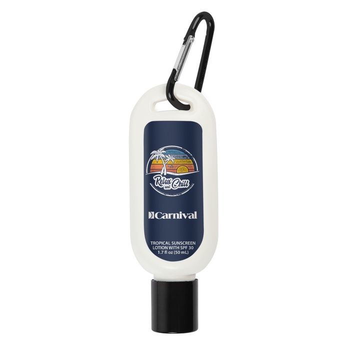 50 ml Sunscreen with Carabiner SPF30 (USA MADE)