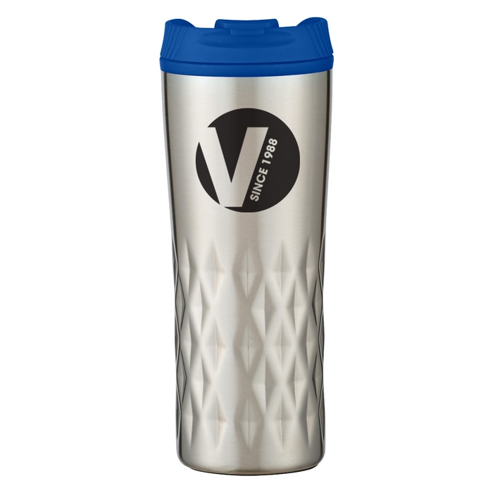 Stainless Steel 16 oz. Custom Diamond Tumblers