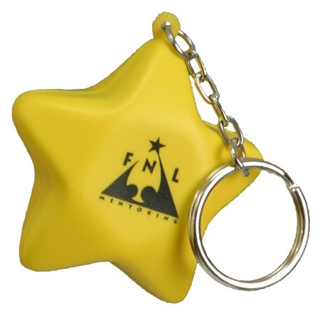 Custom Star Stress Ball Key Chains