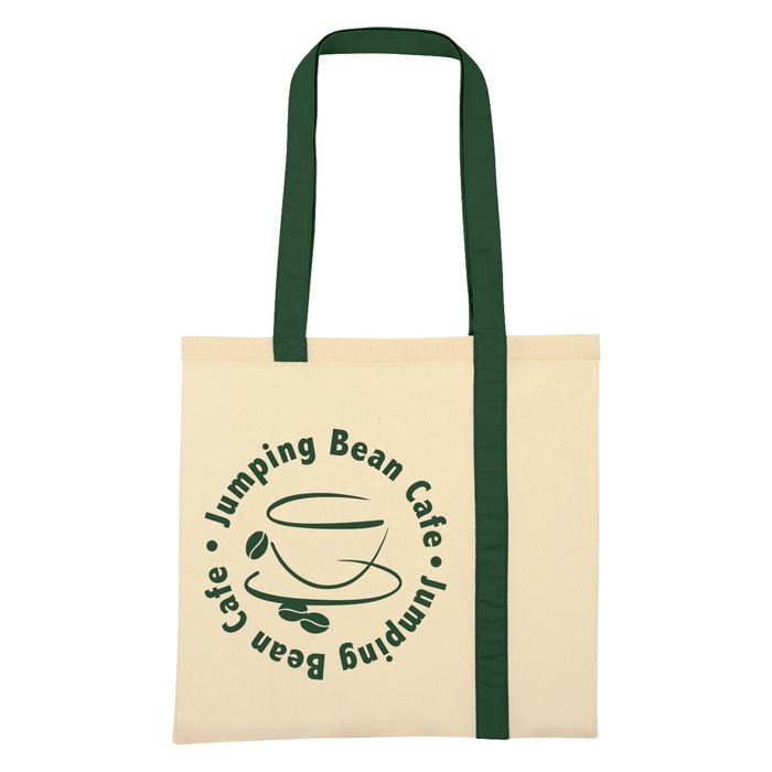 Striped Economy Canvas Promotional Tote