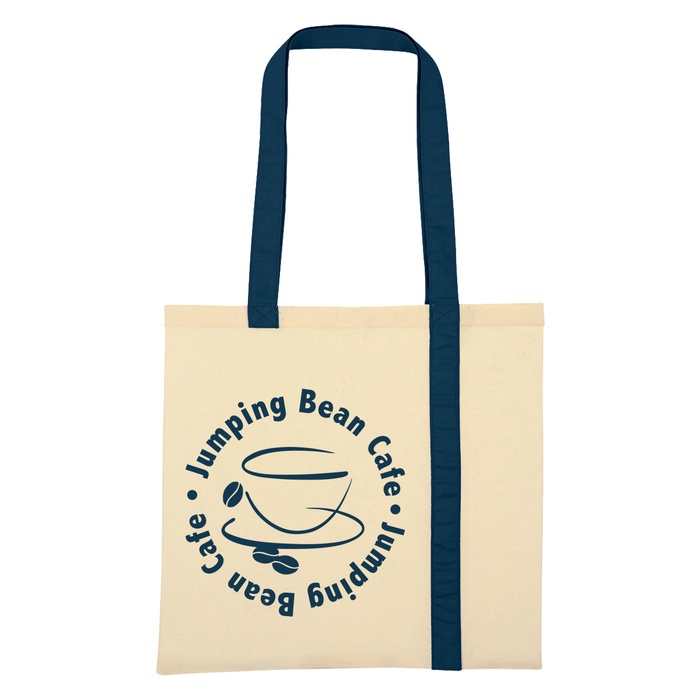 Striped Economy Canvas Promotional Tote
