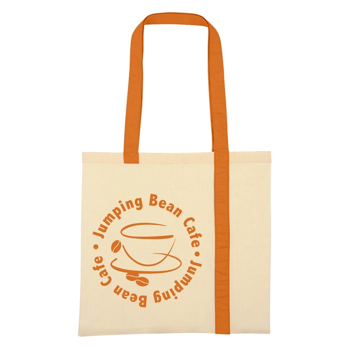 Striped Economy Canvas Promotional Tote
