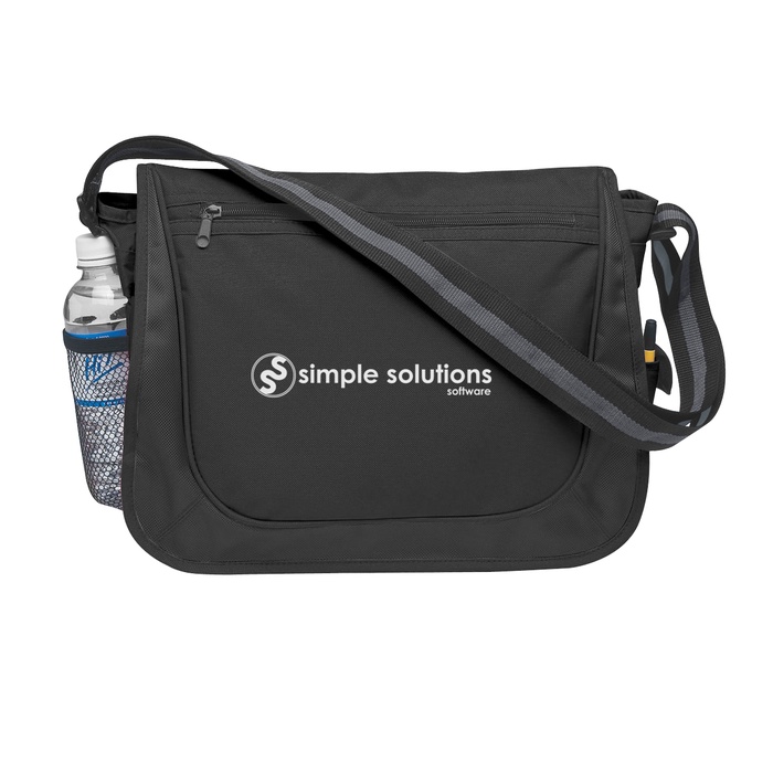 Striped Handle Promotional Messenger Bag