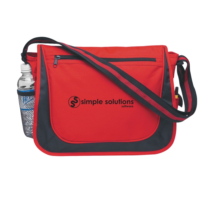 Striped Handle Promotional Messenger Bag