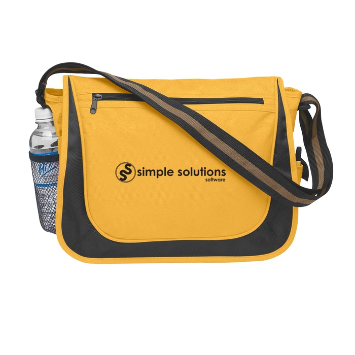 Striped Handle Promotional Messenger Bag