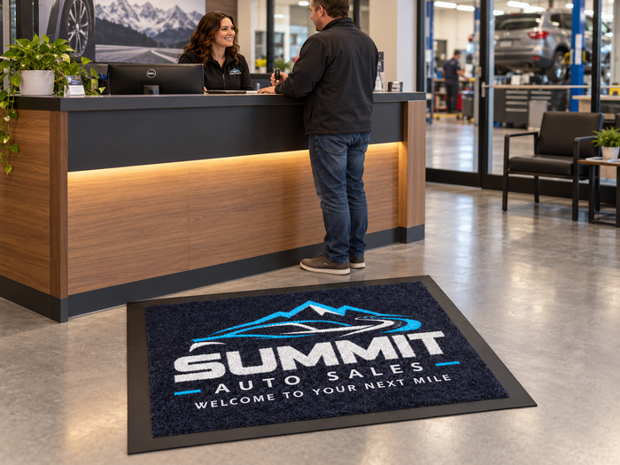 Custom Logo Welcome Mat - 24" x 18"
