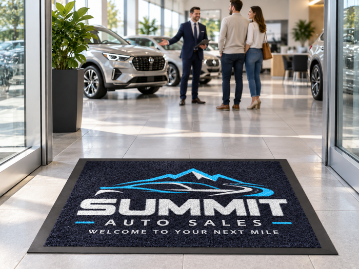 Custom Logo Welcome Mat - 24" x 18"