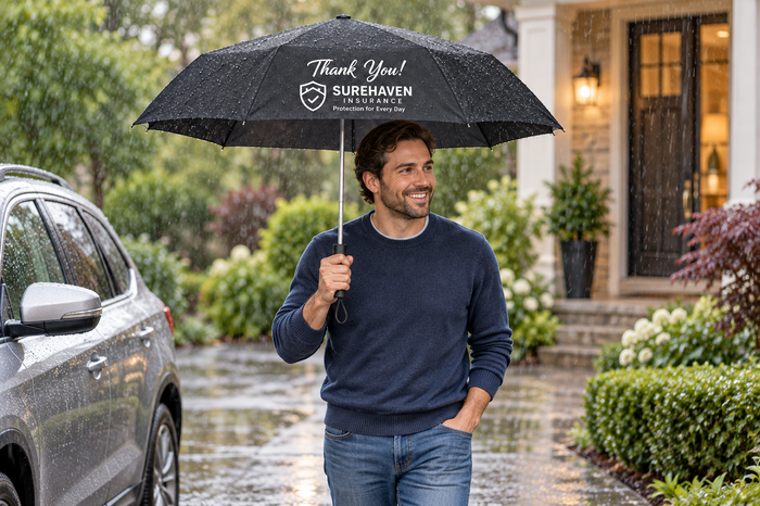 Everyday Coverage 42" Arc Budget Telescopic Umbrella