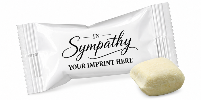 In Sympathy Buttermints with Your Personalization