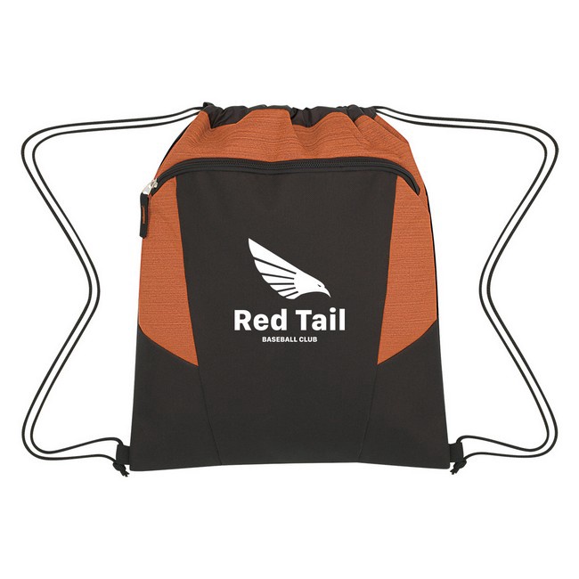 Tahoe Heathered Custom Drawstring Backpacks