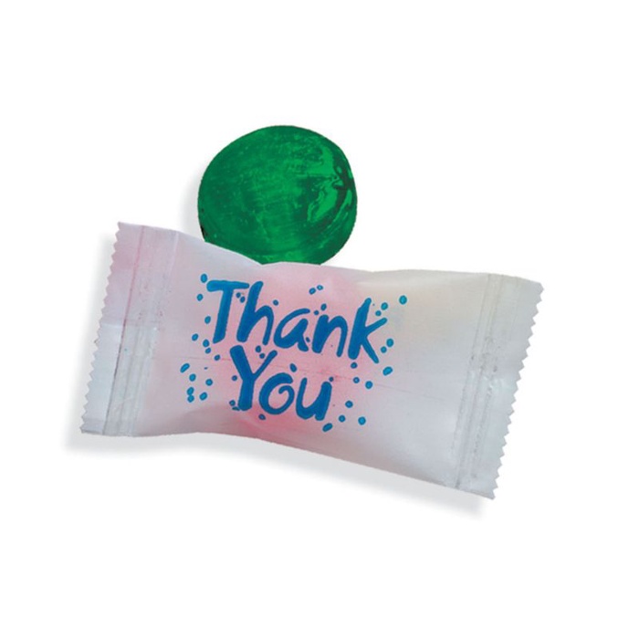 Thank You Wrapped Crystal Fruit Candy
