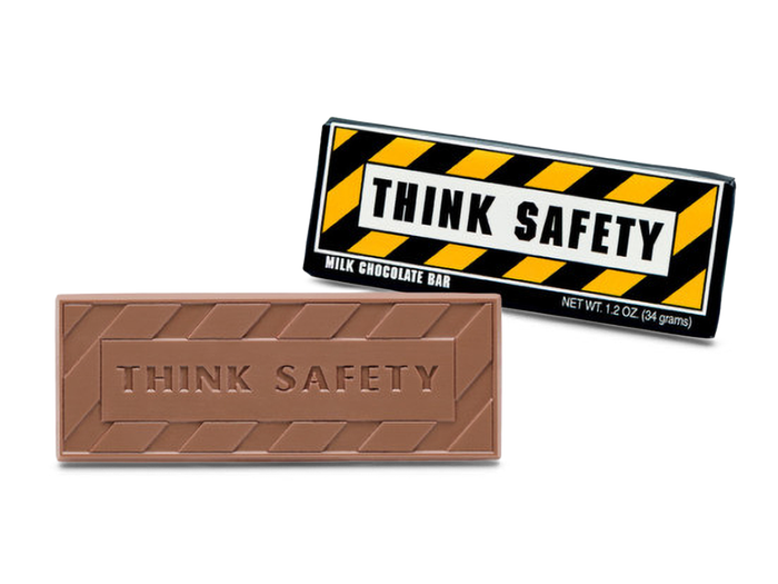 Think Safety Milk Chocolate Wrapper Bar