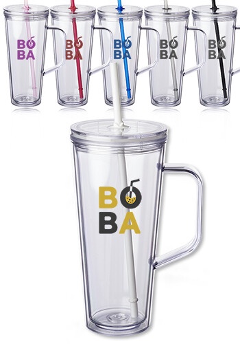 24 oz. Tilden Plastic Tumbler with Handle