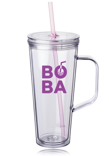 24 oz. Tilden Plastic Tumbler with Handle