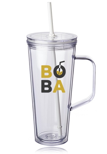 24 oz. Tilden Plastic Tumbler with Handle