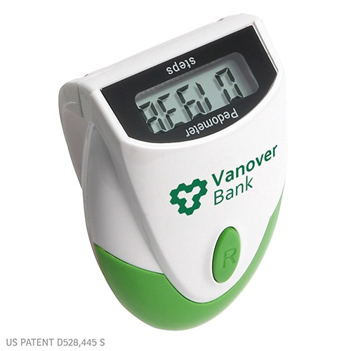 Designer Top-View Pedometer with Imprint
