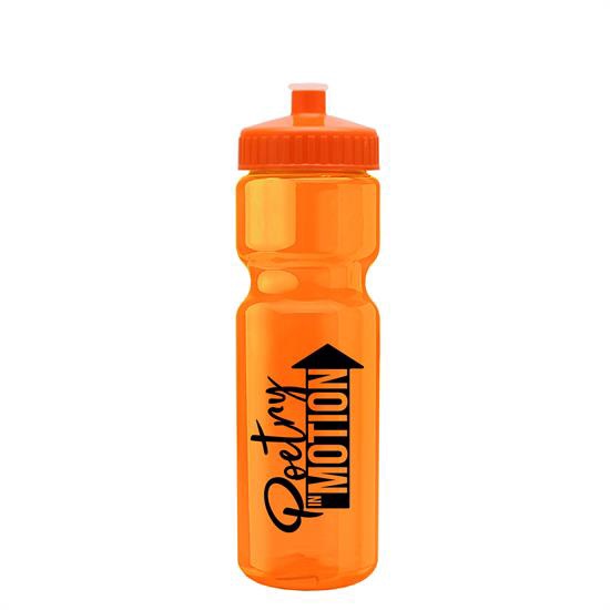 Custom 28 oz. Transparent Bottles
