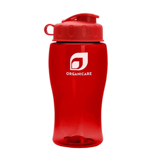 18 oz. Personalized Transparent Bottles With Flip Lid