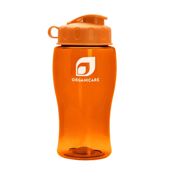 18 oz. Personalized Transparent Bottles With Flip Lid