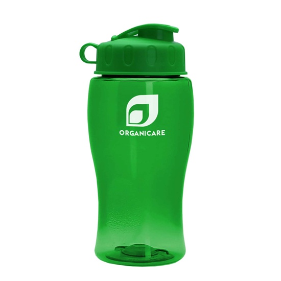 18 oz. Personalized Transparent Bottles With Flip Lid