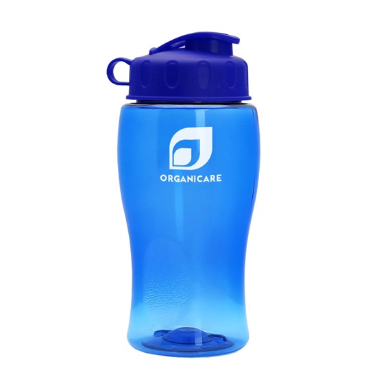 18 oz. Personalized Transparent Bottles With Flip Lid