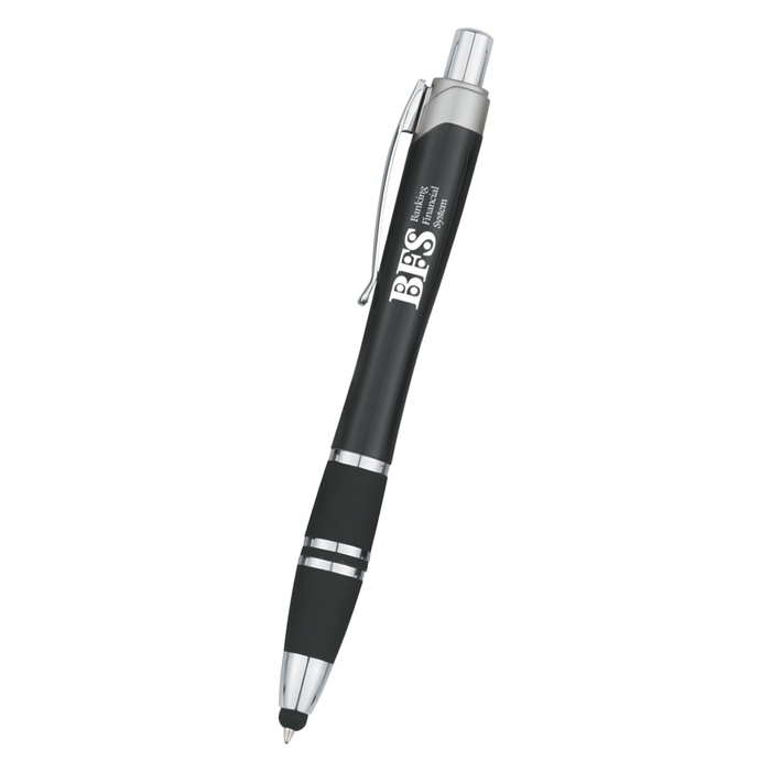 Custom Tri-Band Promo Pen With Stylus