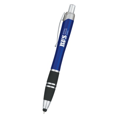 Custom Tri-Band Promo Pen With Stylus