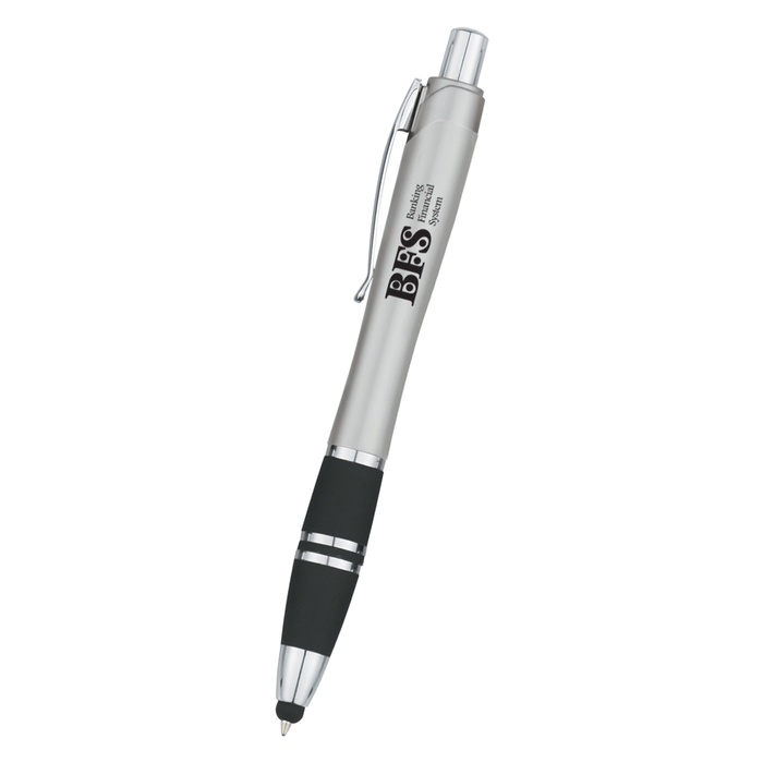 Custom Tri-Band Promo Pen With Stylus