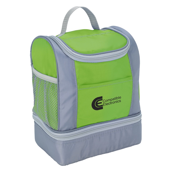 Custom Two-Tone Insulated Deluxe Lunch Bags