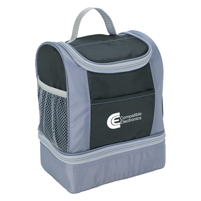 Custom Two-Tone Insulated Deluxe Lunch Bags