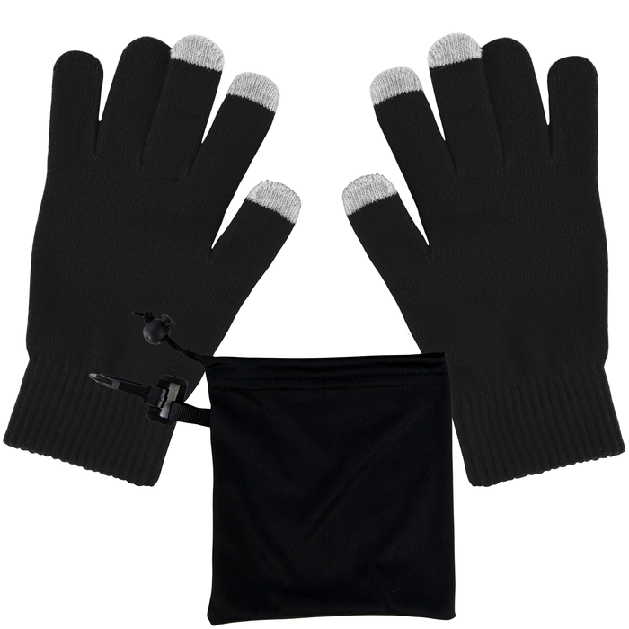 Texting Gloves With Pouch