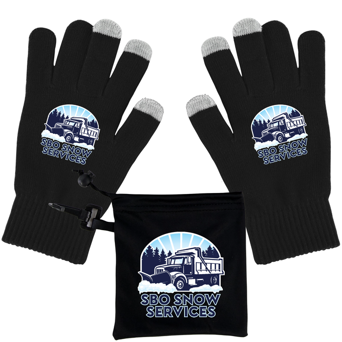 Texting Gloves With Pouch