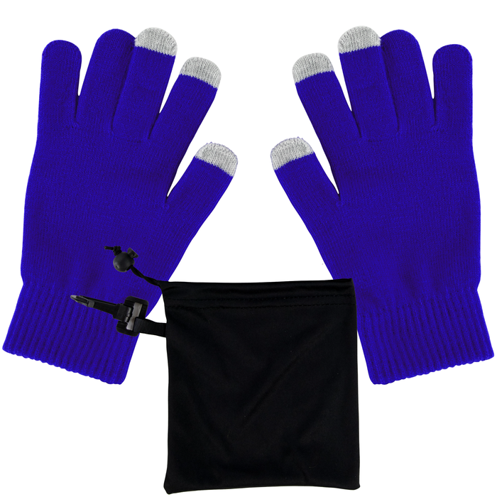 Texting Gloves With Pouch