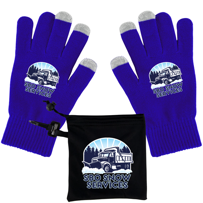 Texting Gloves With Pouch