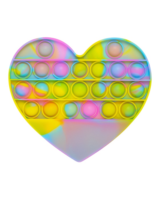 Push Pop Bubble Heart Shape Fidget Sensory Toy