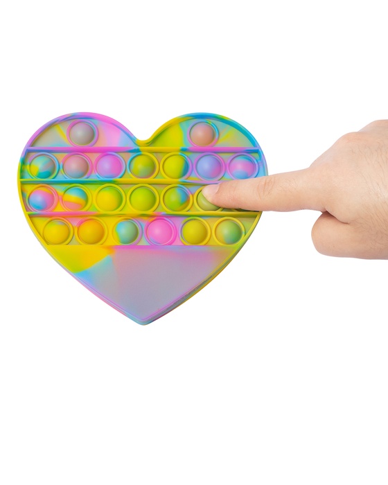 Push Pop Bubble Heart Shape Fidget Sensory Toy
