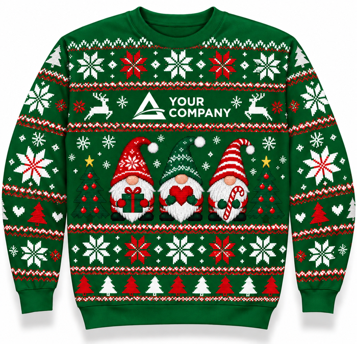 Ugly Sweater UPF 30+ Fully Sublimated Crewneck Sweatshirt