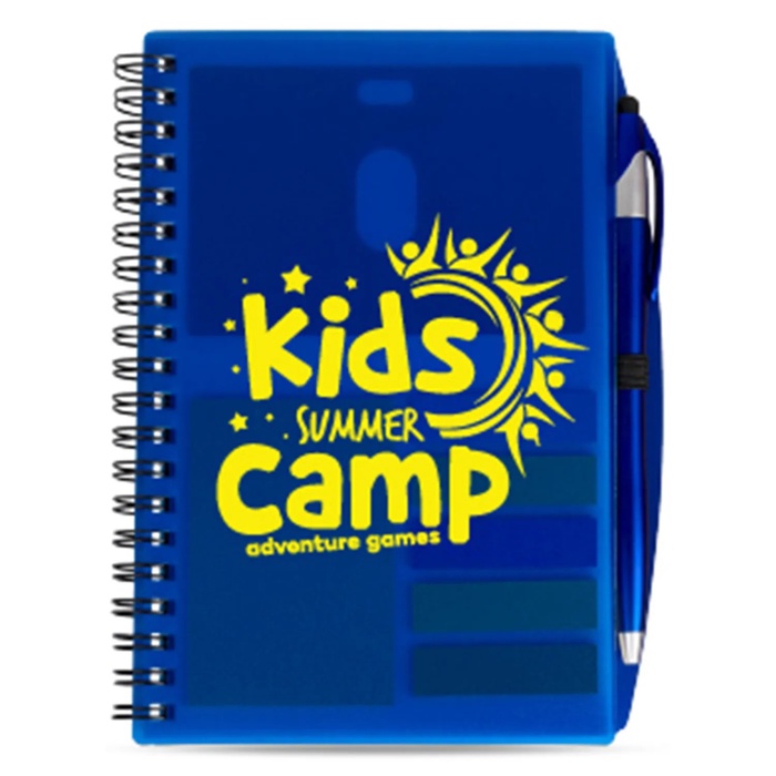 SpiralScript 5.5 x 7 Plastic Spiral Journal with Pen