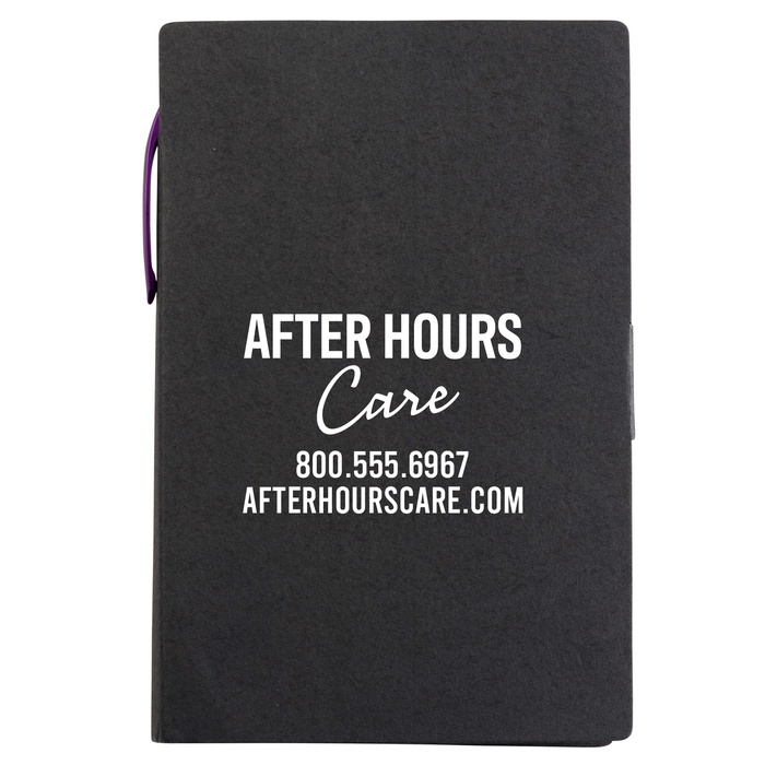 Write-Mate 4 x 6 Cardboard Memo Book with Pen - Unlined