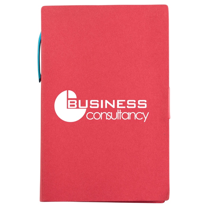 Write-Mate 4 x 6 Cardboard Memo Book with Pen - Unlined