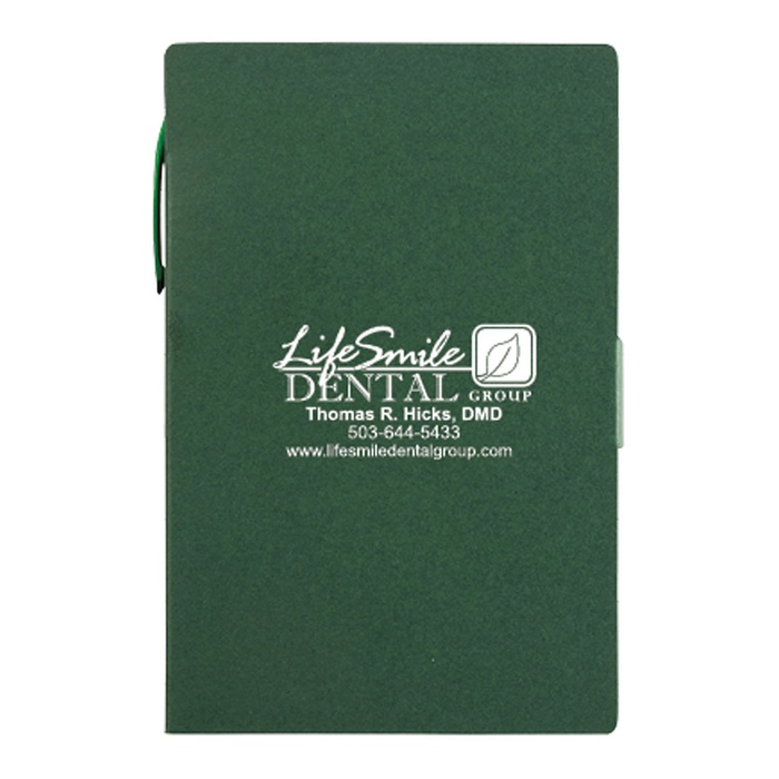 Write-Mate 4 x 6 Cardboard Memo Book with Pen - Unlined