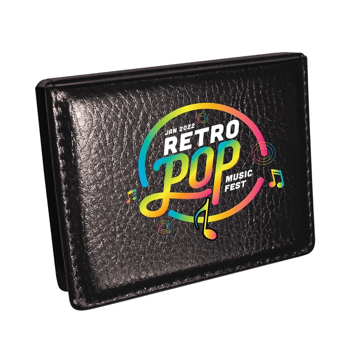 Leatherette Flip-Top Calendar Box with Sticky Sheets